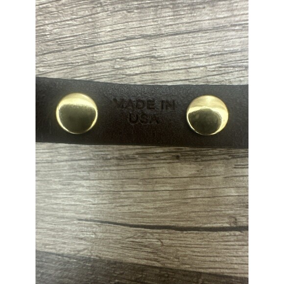 Tory Burch Leopard Double Wrap Bracelet Gold Tone Stud Made In USA - Picture 9 of 10